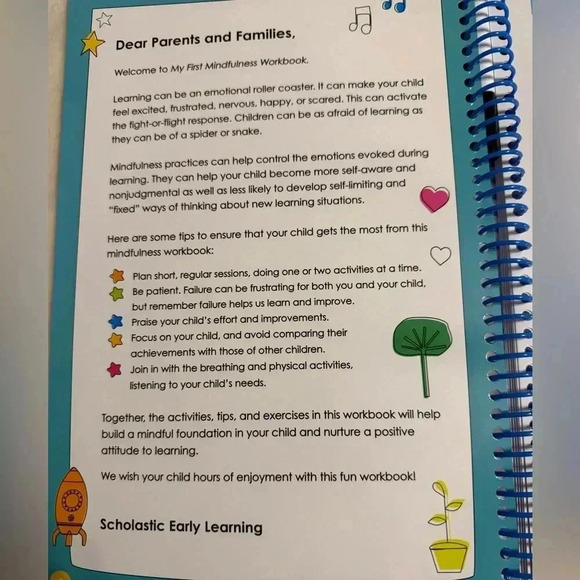 Scholastic Dry Erase Mindfulness Workbooks NWT 8.5@ w x 11.5” 4 workbooks - Picture 3 of 5